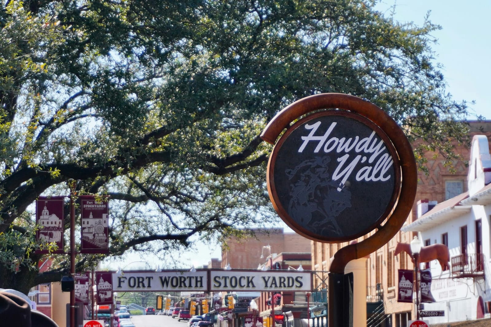 Fort Worth Stockyards historic entrance